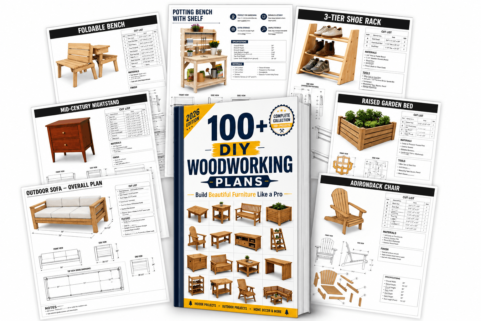 The 100+ Woodworking Plans Collection