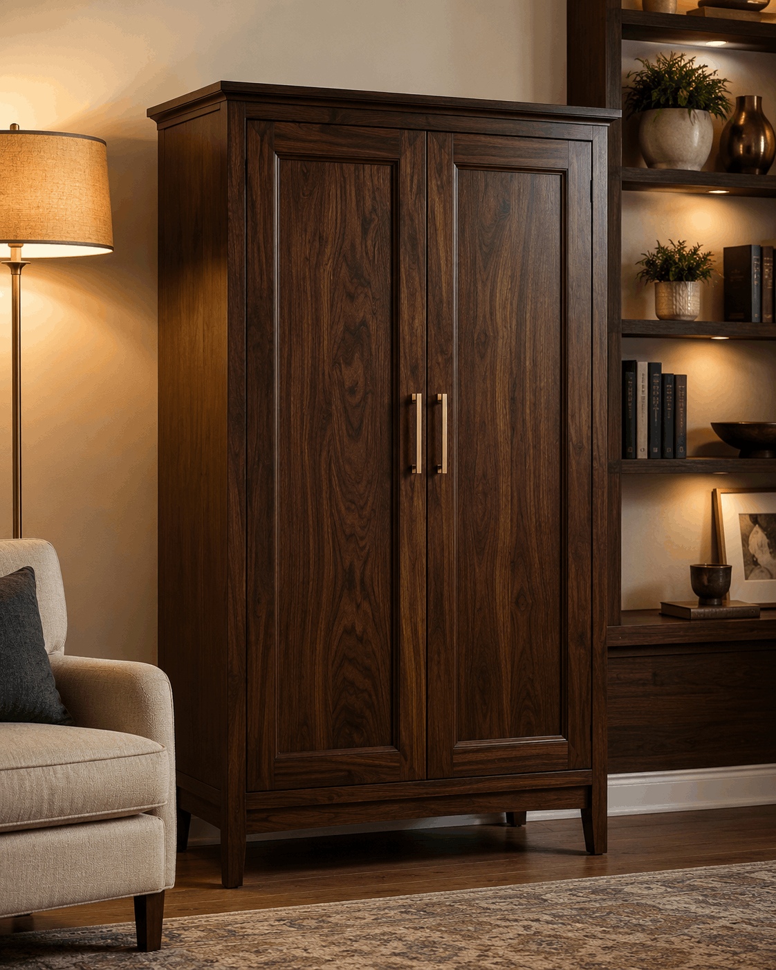 Large cabinet woodworking project
