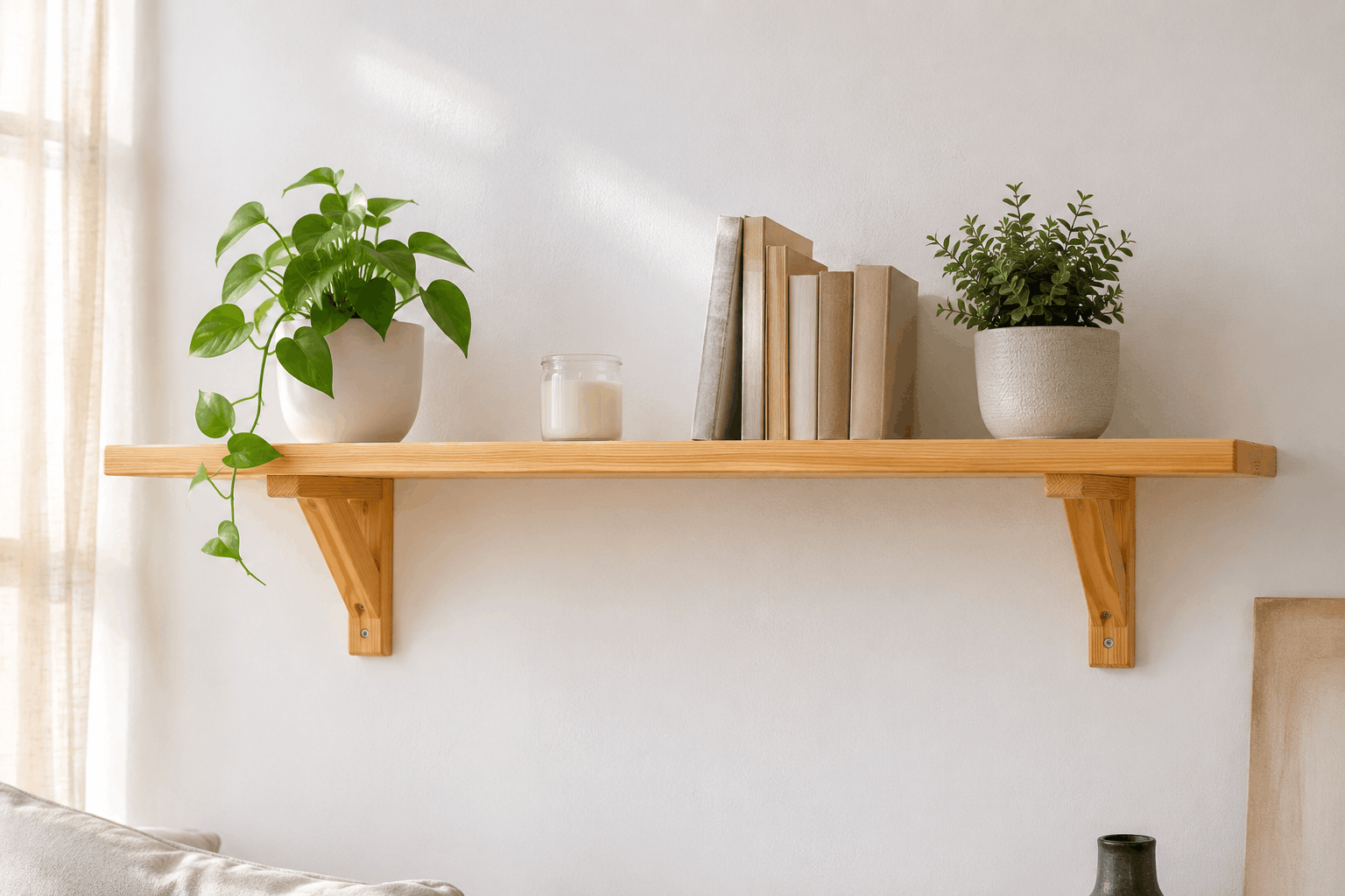 Simple shelf woodworking project